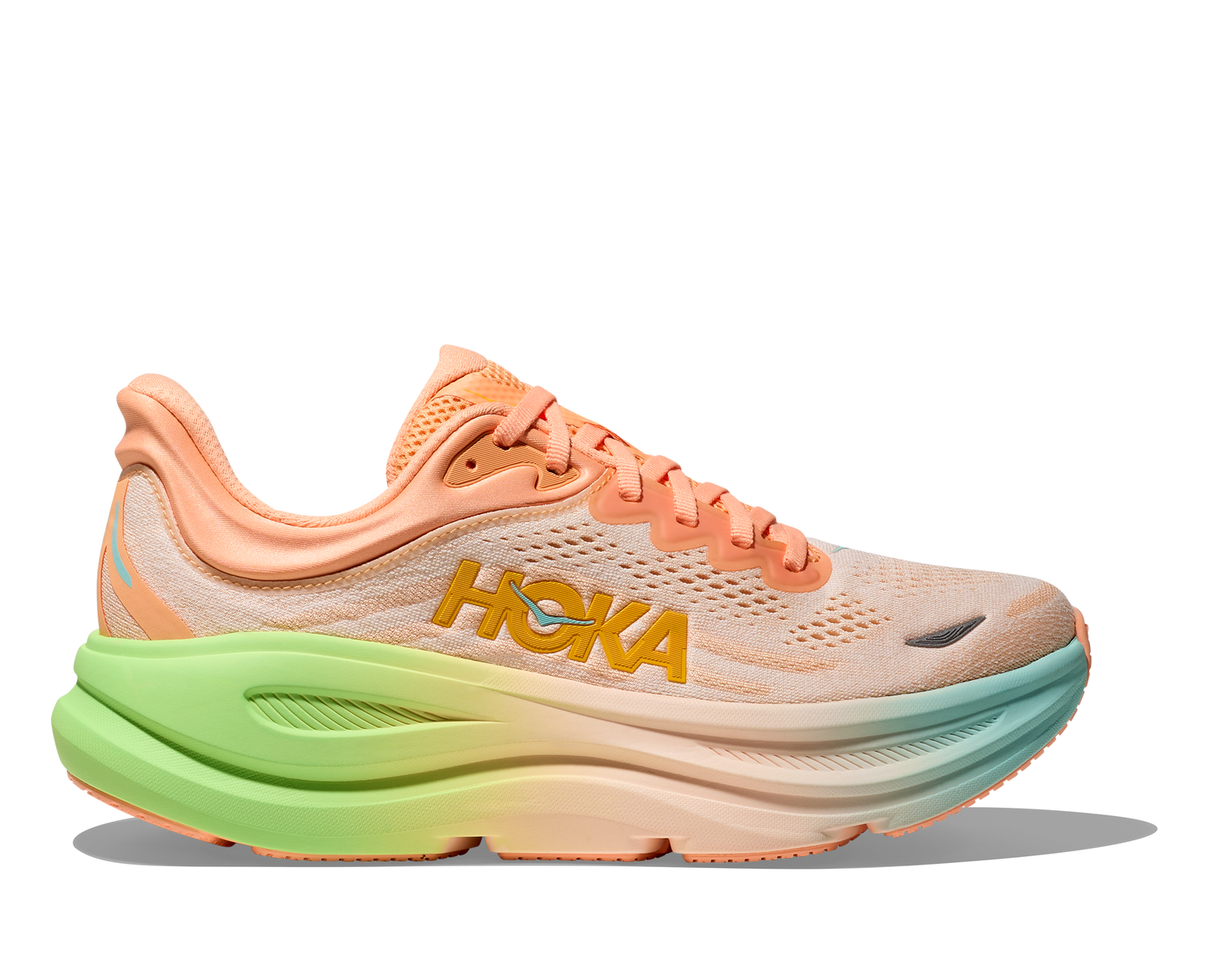 Men's Hoka Bondi 9 (Seasonal Colors) - Frost/Pale Tangerine