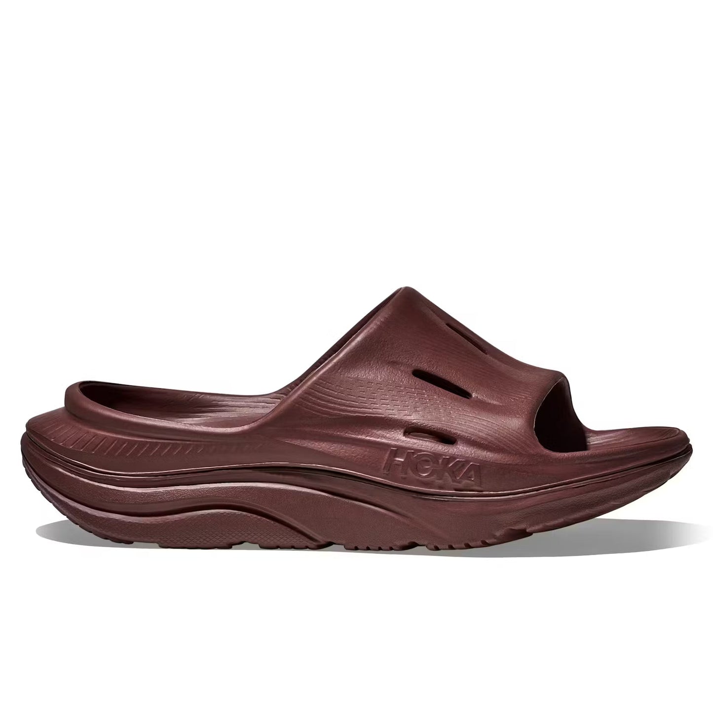 All Gender Hoka Ora 3 Recovery Slide (Seasonal Colors) - Dark Cedar/Dark Cedar