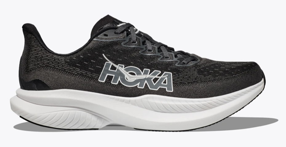 Men's Hoka Mach 6 (Clearance) - Black / White