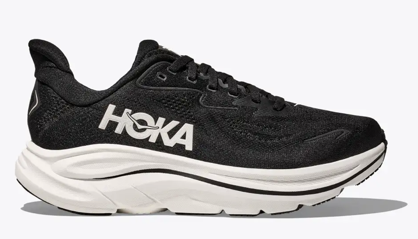 Women's Hoka Clifton 10 (Core Colors) - Black/White