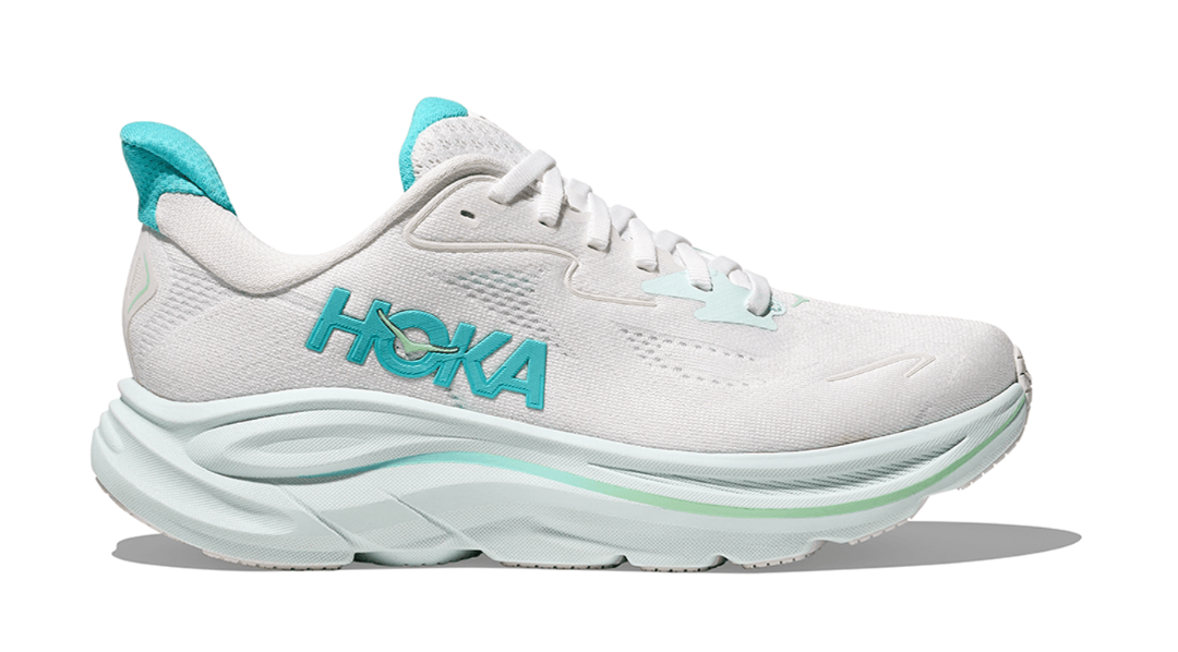 Women's Hoka Clifton 10 (Core Colors) - White/Cielo Blue