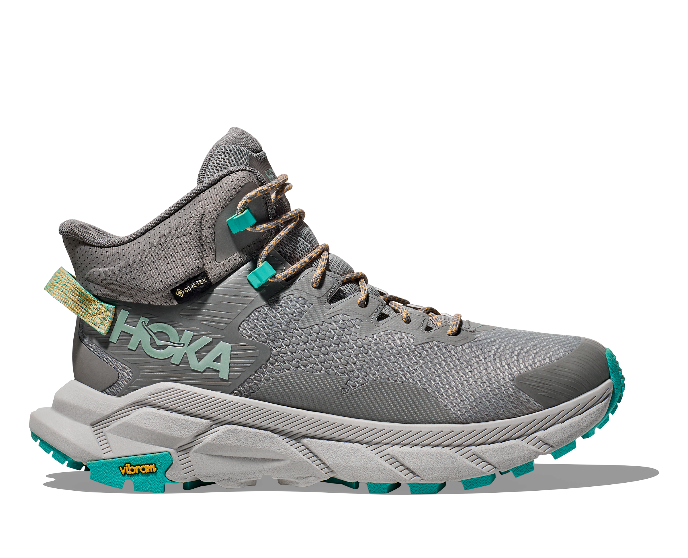Men's Hoka Trail Code GTX - Galactic Grey / Electric Aqua