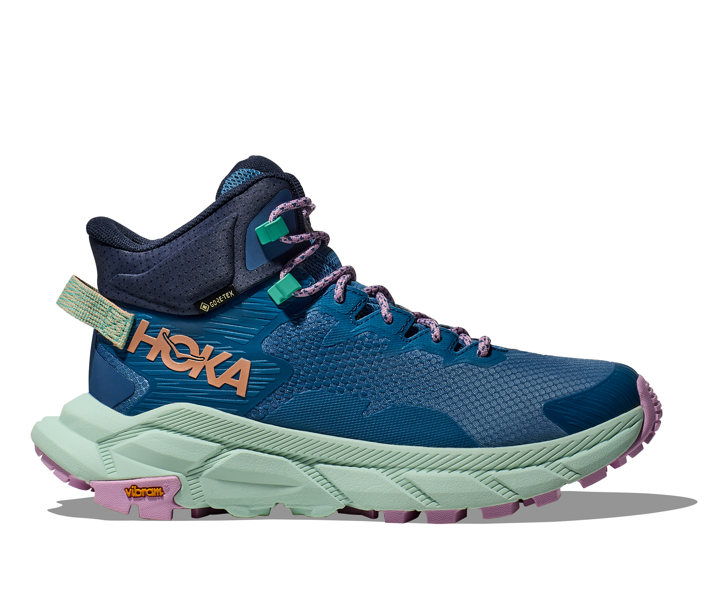 Women's Hoka Trail Code GTX - Foggy Night/Aqua Breeze