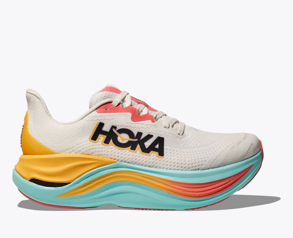 Women's Hoka Skyward X - Blanc de Blanc/Swim Day