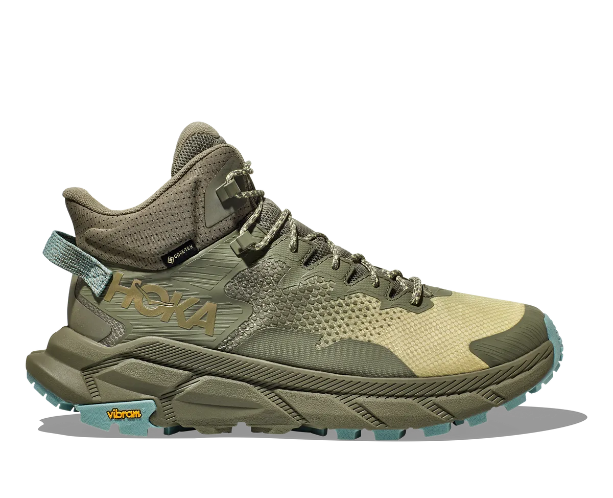 Men's Hoka Trail Code GTX - Olive Haze / Celery Root