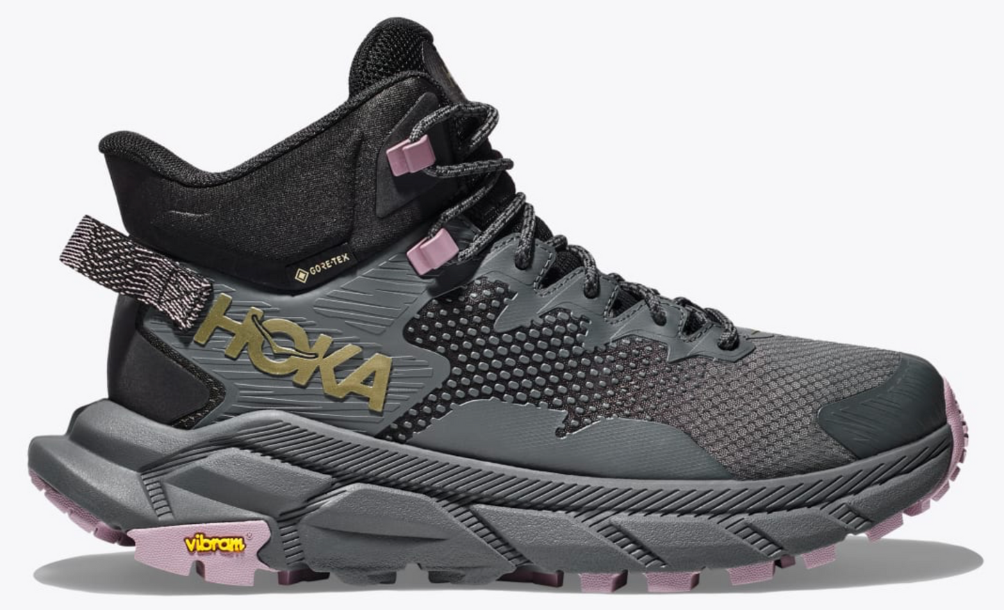 Women's Hoka Trail Code GTX - Black/Castlerock