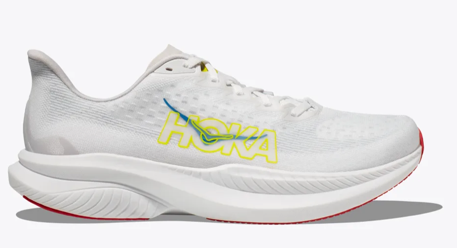 Men's Hoka Mach 6 (Clearance) - White / Nimbus Cloud