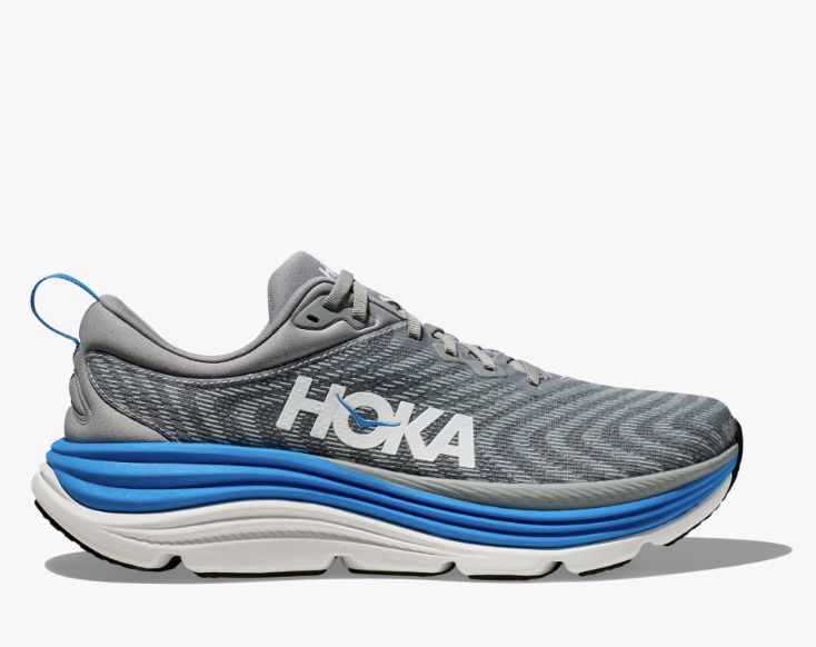 Men's Hoka Gaviota 5 (Clearance) - Limestone/Diva Blue