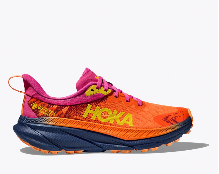 Women's Hoka Challenger ATR 7 GTX - Vibrant Orange/Pink Yarrow
