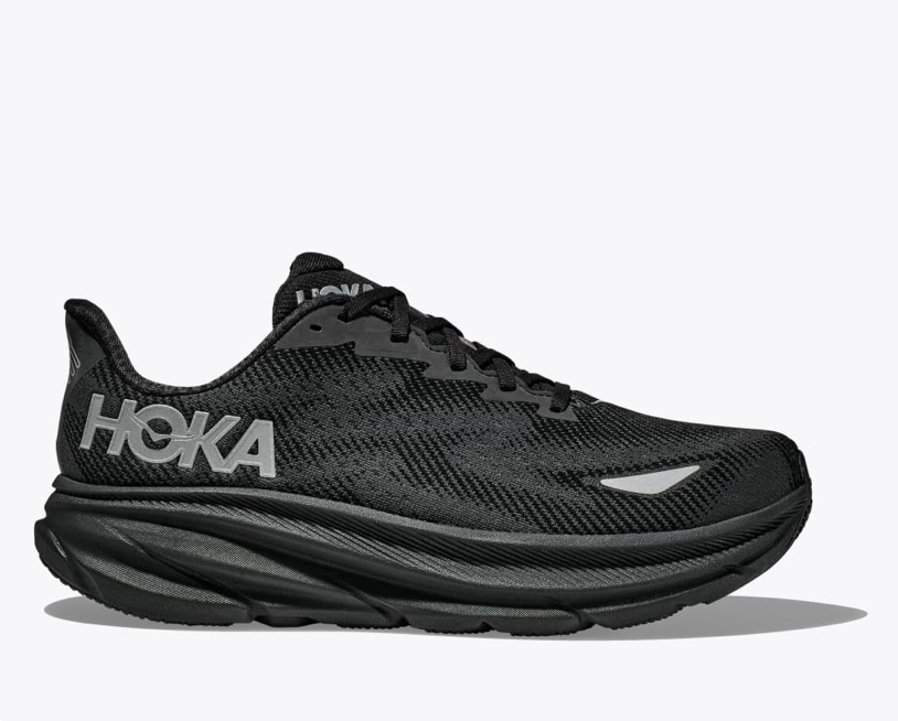 Men's Hoka Clifton 9 GTX - Black/Black