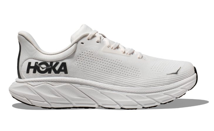 Men's Hoka Arahi 7 (Core Colors) - Blanc De Blanc/Steel Wool