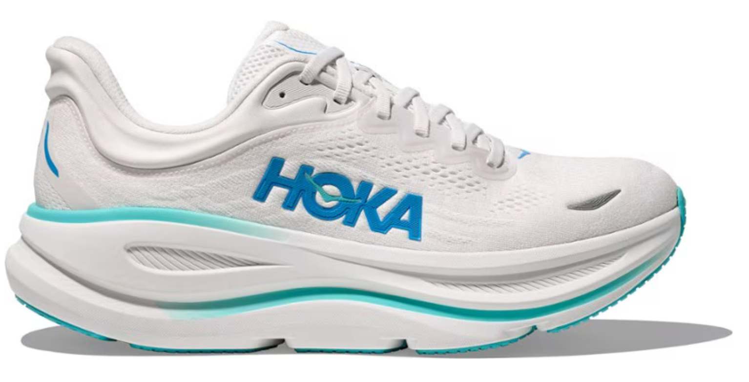 Men's Hoka Bondi 9 (Core Colors) - White/Hoka Blue