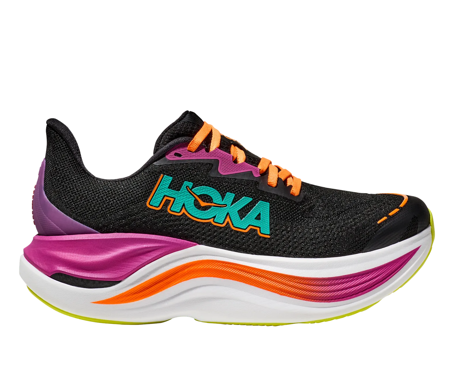 Men's Hoka Skyward X - Black/Electric Aqua